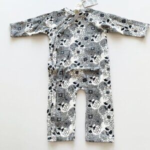 Kate Quinn Organics Baby Floral Wrap Jumpsuit 6-12 Months